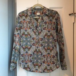 Floral J. Crew popover